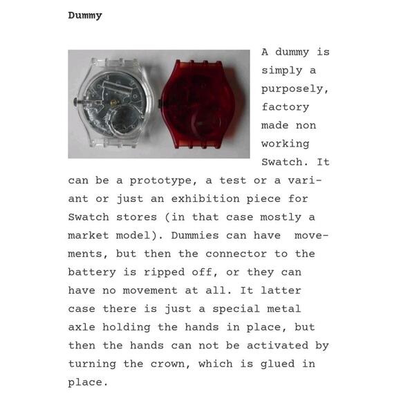 Swatch Watch COLOR WINDOW GB715 1989 Standard Gents Non Working variant Dummy - Picture 7 of 7